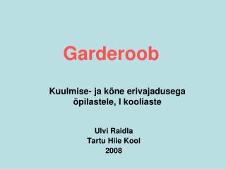 Garderoob