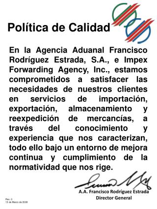 Política de Calidad