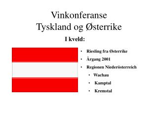 Vinkonferanse Tyskland og Østerrike