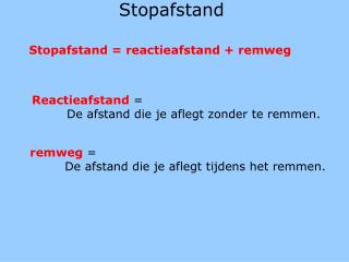 Stopafstand