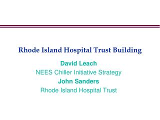 Rhode Island Hospital Trust Building