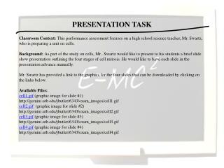 PRESENTATION TASK