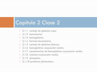 Capítulo 2 Clase 2