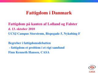 Fattigdom i Danmark