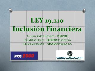 LEY 19.210 Inclusión Financiera
