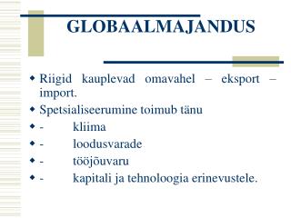 GLOBAALMAJANDUS