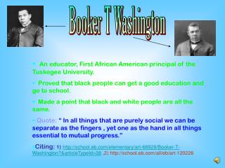 Booker T Washington