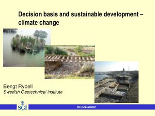 Decision basis and sustainable development – climate change