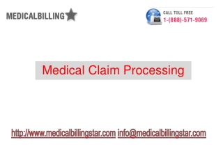 Medical claims processing | medical billing