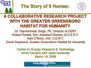 A COLLABORATIVE RESEARCH PROJECT WITH THE GREATER GREENSBORO HABITAT FOR HUMANITY