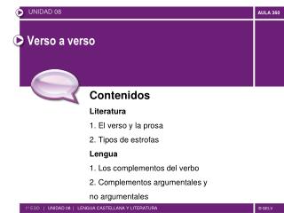 Verso a verso