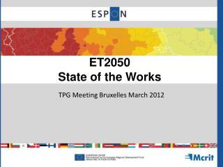 ET2050 State of the Works