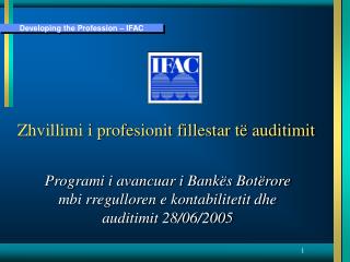 Zhvillimi i profesionit fillestar të auditimit