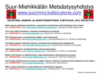 Suur-Miehikkälän Metsästysyhdistys suurmmy.kotisivukone