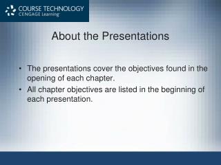 About the Presentations