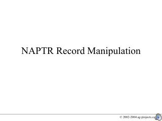 NAPTR Record Manipulation