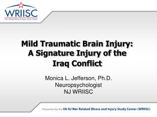 Mild Traumatic Brain Injury: A Signature Injury of the Iraq Conflict