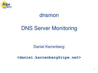 dnsmon DNS Server Monitoring