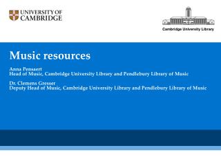 Music resources