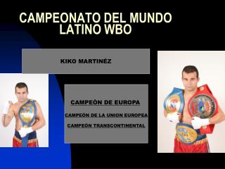 CAMPEONATO DEL MUNDO LATINO WBO