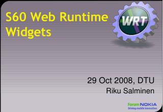 S60 Web Runtime Widgets