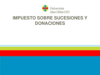 IMPUESTO SOBRE SUCESIONES Y DONACIONES