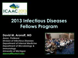 2013 Infectious Diseases Fellows Program