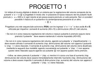 PROGETTO 1