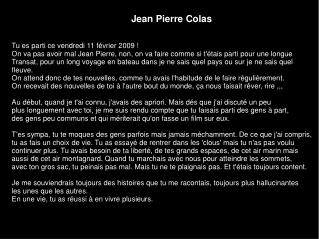 Jean Pierre Colas