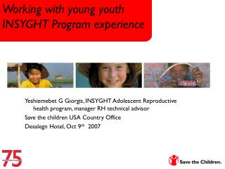 Working with young youth INSYGHT Program experience
