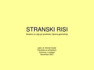 STRANSKI RISI