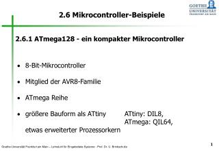 2.6 Mikrocontroller-Beispiele