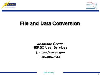 File and Data Conversion