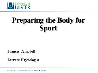 Preparing the Body for Sport