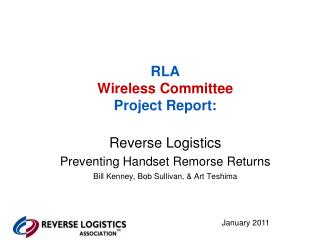 RLA Wireless Committee Project Report: