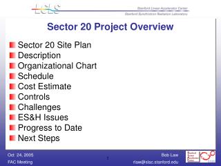 Sector 20 Project Overview