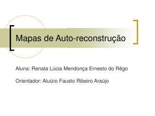 Mapas de Auto-reconstrução