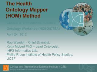 The Health Ontology Mapper (HOM) Method