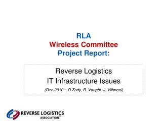 RLA Wireless Committee Project Report: