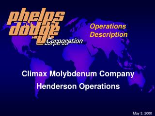 Operations Description