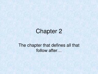 Chapter 2