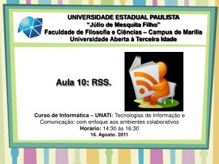 Aula 10: RSS.