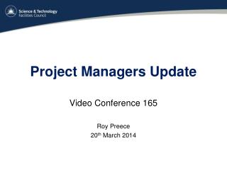 Project Managers Update