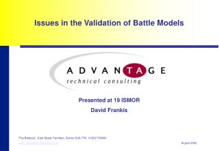 Issues in the Validation of Battle Models