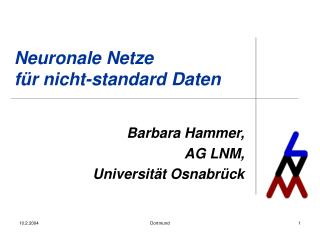 Neuronale Netze für nicht-standard Daten