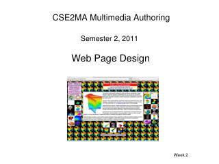 CSE2MA Multimedia Authoring