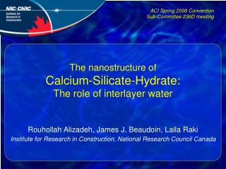 The nanostructure of Calcium-Silicate-Hydrate: The role of interlayer water