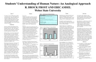 Students’ Understanding of Human Nature: An Analogical Approach