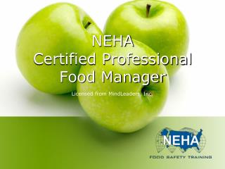 NEHA Certified Professional Food Manager