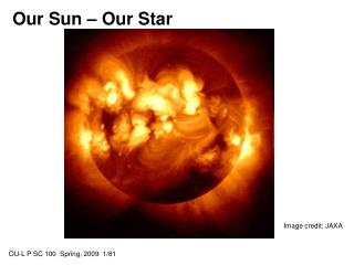 Our Sun – Our Star